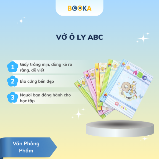 Tập vở ô ly ABC - 96 trang