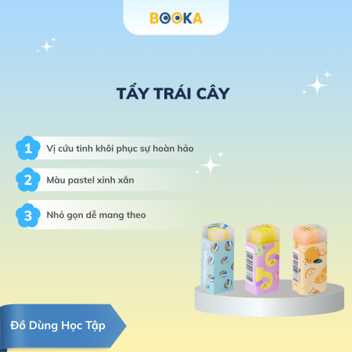 Combo 3 cục tẩy trái cây